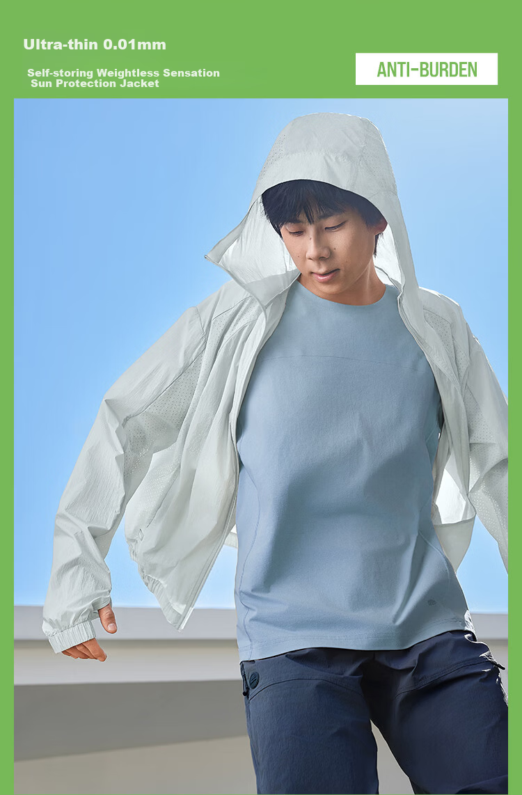 Beneunder Men's Sunscreen Jacket Skin Coat UV Protection Breathable Water-Repellent Outdoor Sports TS114 8