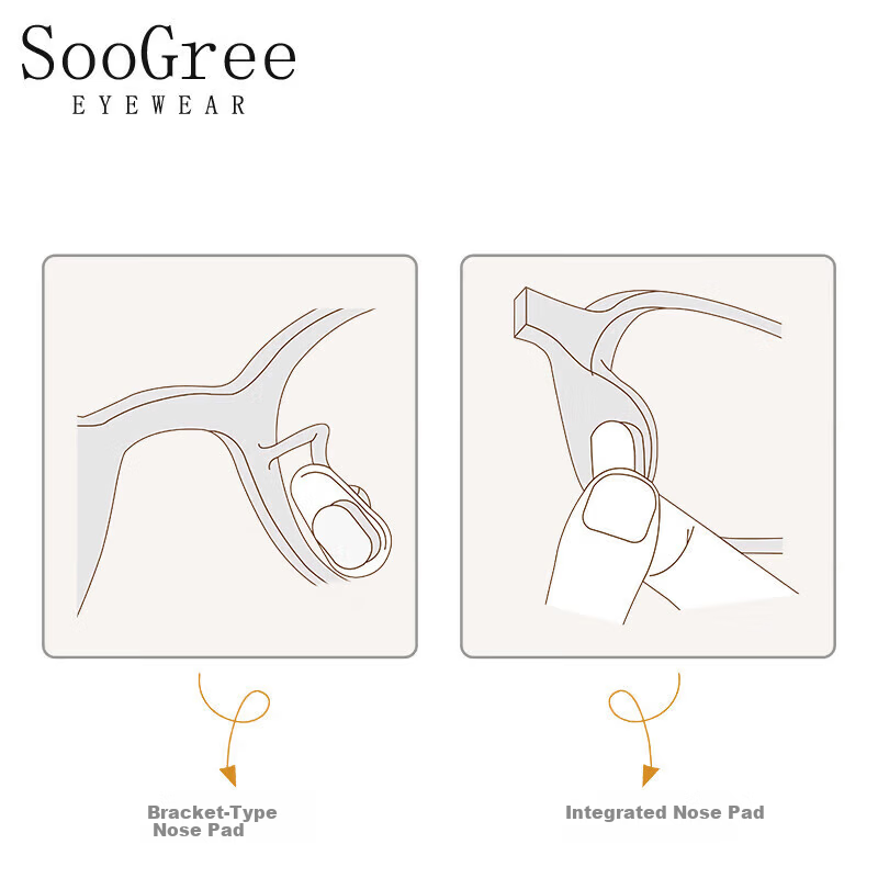 SooGree Sponge Nose Pads for Glasses Anti-Slip Anti-Fall Pressure Relief Heightening Pads Adhesive Fixators