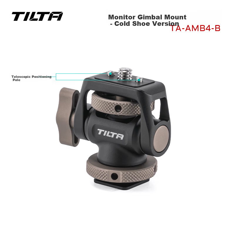 TILTA Iron Head Snail Gimbal Monitor Mount Camera Cage Expansion Bracket Magic Arm Universal Accessory [Cold Shoe Version]