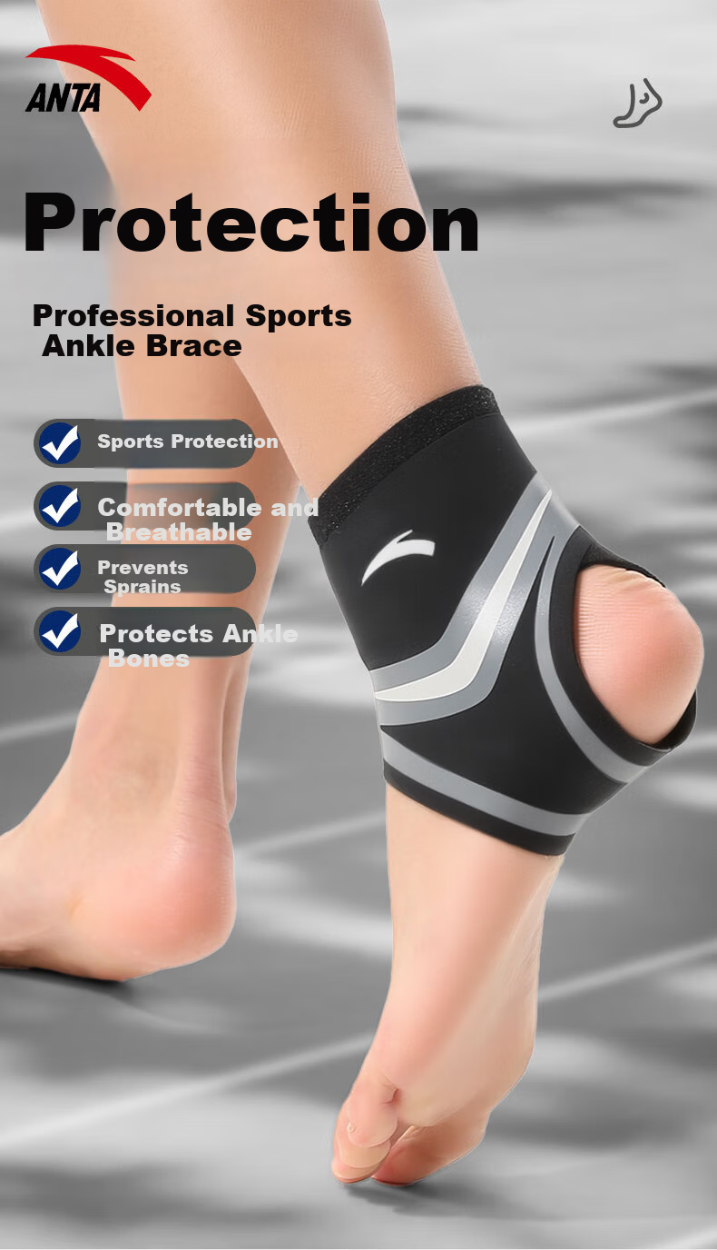 ANTA Ankle Support Sports Brace Lightweight Wrist Sleeve for Sprain and Ligament Injury Protection Basketball Badminton 1