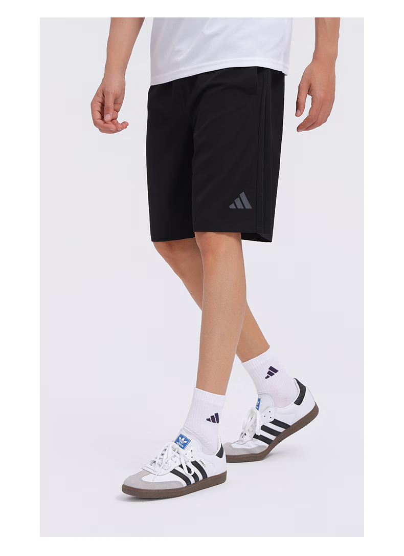 Adidas Men's Summer Outdoor Casual Slim Fit Elastic Waist Woven Sports Shorts Blue/White S 6