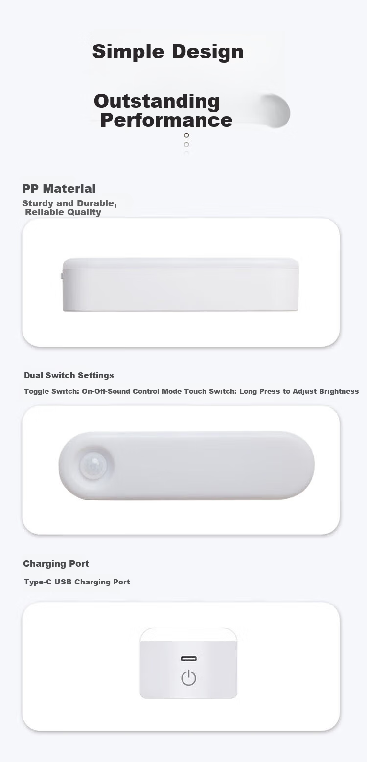 Smart Voice-Controlled Night Light for Bedroom, Hallway, Elderly, Toilet, Sleep Aid 9