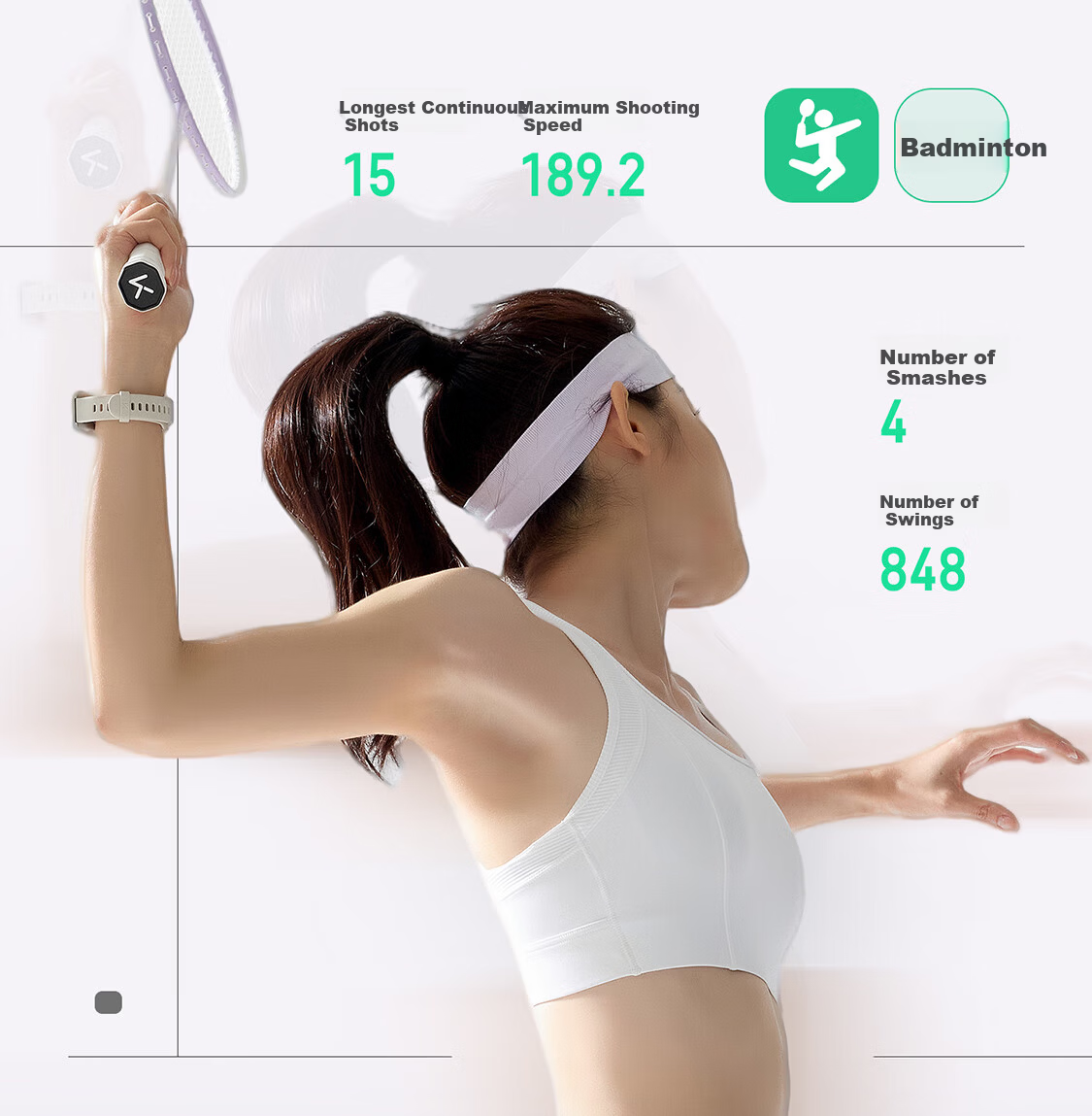 Keep Smart Fitness Tracker Sports Bracelet Blood Oxygen Heart Rate Monitor Multi-Sport Modes B5 Lite - Black with Added Table Tennis and Basketball Modes 8