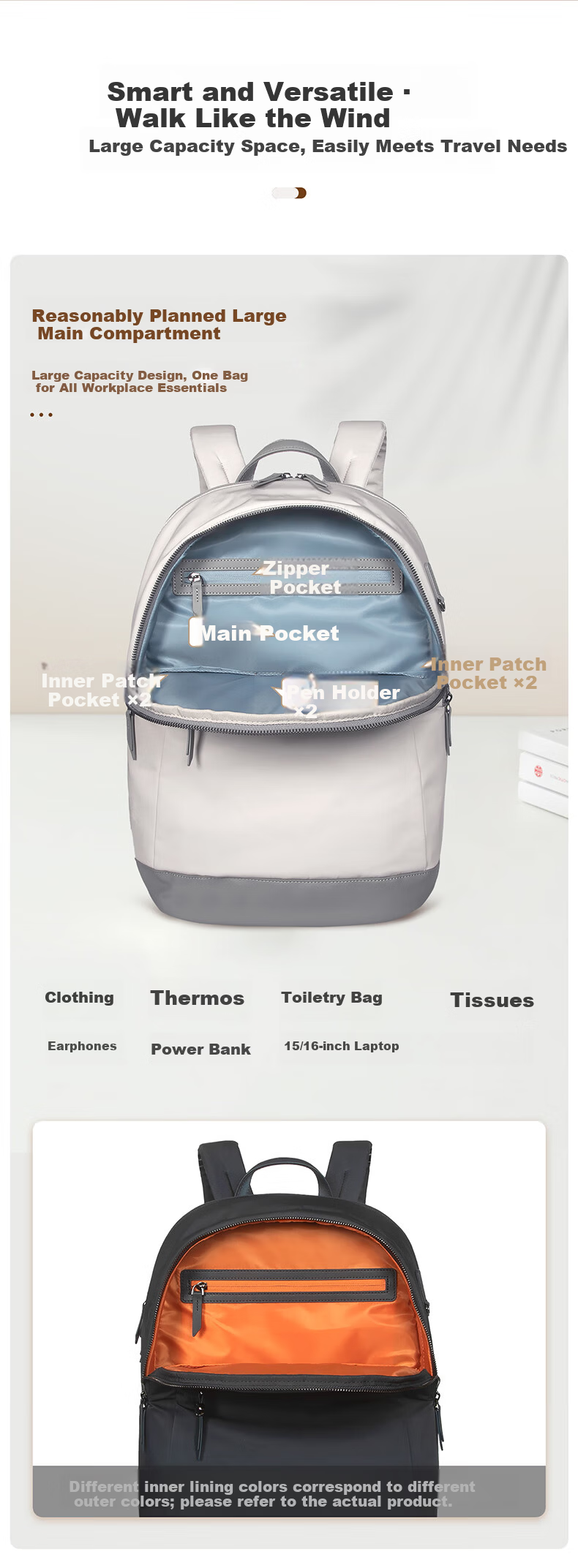 TARGUS 15.6-inch Laptop Backpack Commuter Bag Fashionable Women's Shoulder Bag 650 Blue 3