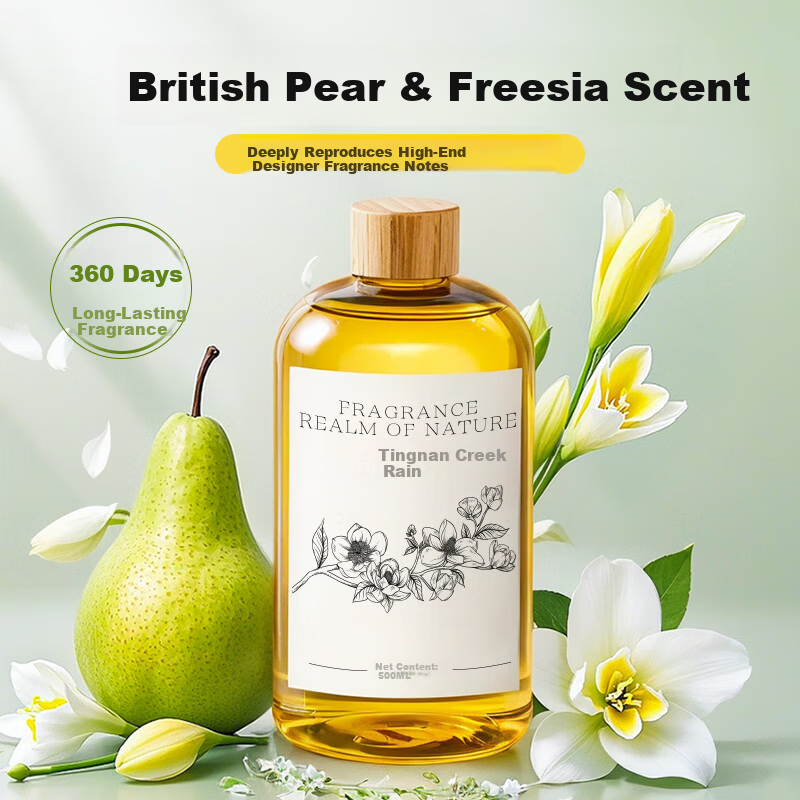 Tingnan Creek Freesia Aromatherapy Essential Oil Refill Long-lasting Indoor Home Toilet Odor Removal Car Air Freshener Diffuser No Flame