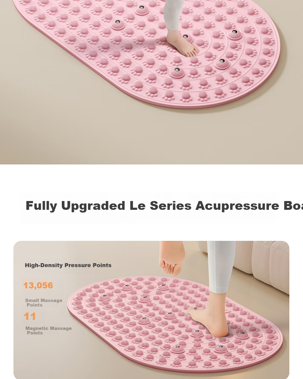 Lexi Liquid Soft Gel Acupressure Foot Massage Mat Meridian Slimming Sleep Aid Toe Pressure Board Petal Purple 2