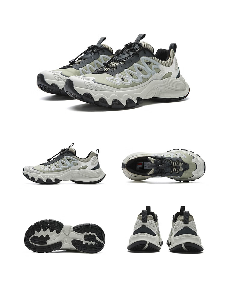 FILA Official Men's Mushroom Dad Shoes 2026 Summer New Casual Retro Sports Shoes 46