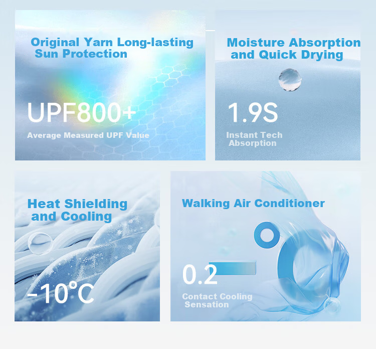 JD Jingzao UPF800+ Sun Protection Cooling Slim Fit UV Protection New Hooded Jacket Black XS 3
