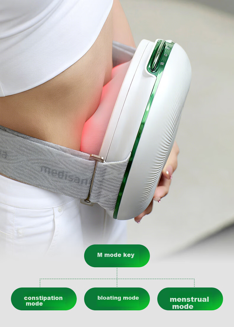 MEDISANA German Abdominal Massager Promotes Intestinal Peristalsis Stomach Massager Warm Uterus Waist Belt Heat Therapy Fully Automatic Massager Practical Gift for Women 15