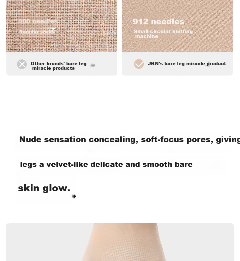JKN Skin Tone Light Leg Magic Summer Thin Nude Concealing Skin-Enhancing Anti-Snag Flesh-Colored Sheer Tights Pantyhose 13