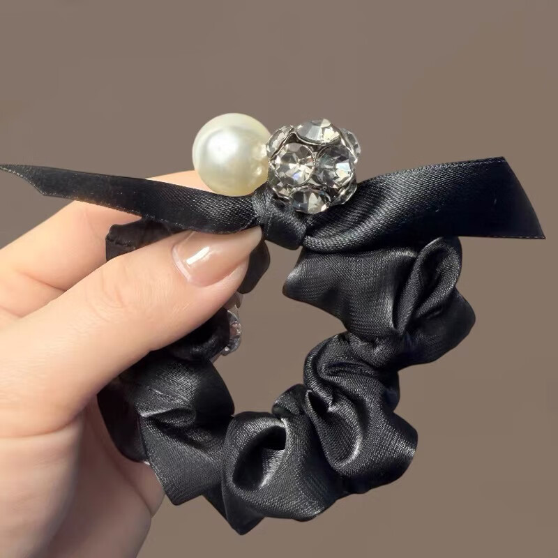 CHIMERA Round Bead Hair Tie Ponytail Holder Bun Hair Accessory Hairband for Women Teacher's Day Gift 11