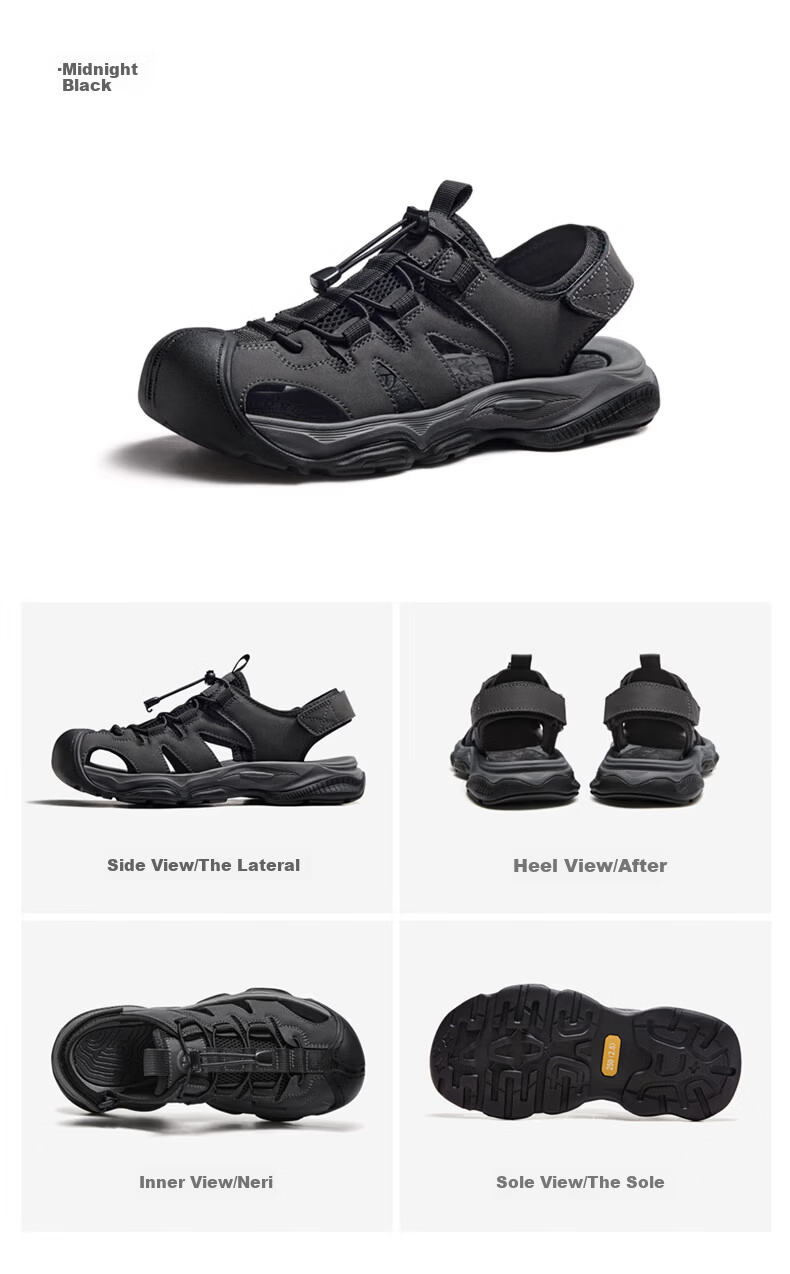 Camel Brand Breathable Mesh Water Shoes Beach Hollow Sandals P16M379020 Night Black Size 40 14
