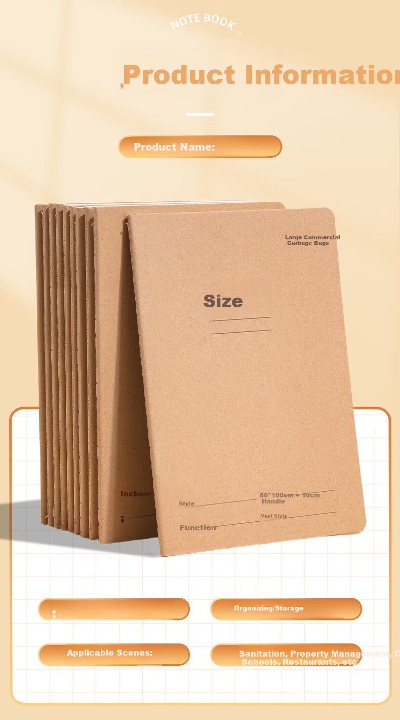 M&G Stationery A5 Student Diary Notebook 32 Sheets Homework Notebook Kraft Paper Junior High Practice Book Error Correction Book 2-Pack FA5360G-ZZ 4