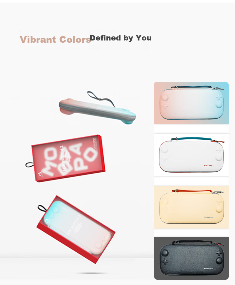 MOBAPAD P1 Switch2 Slim Storage Case NS2 Protective Sleeve Ultra-Thin Shockproof Lightweight Portable Khaki 12