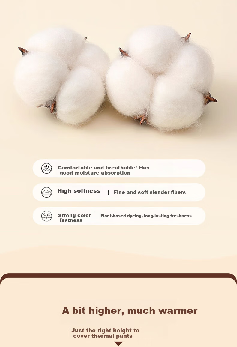 Miiow Kids Cotton Socks Autumn Winter Terry Boys Thickened Fleece Mid-Calf Cold-Resistant Warm Socks Northeast Style 4