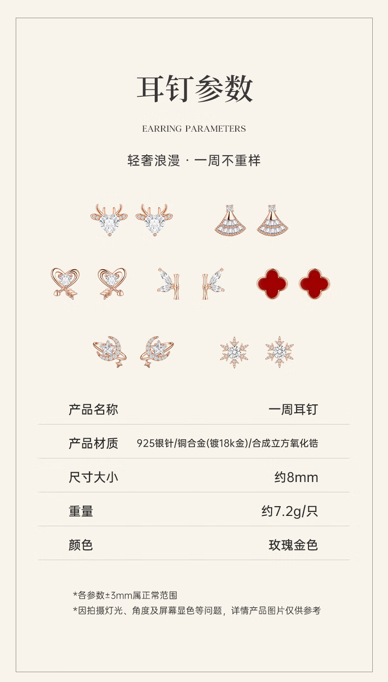 Burberry Luxury Weekly Stud Earrings for Women 2026 New Niche High-End Birthday Gift for Girlfriend Wife 15