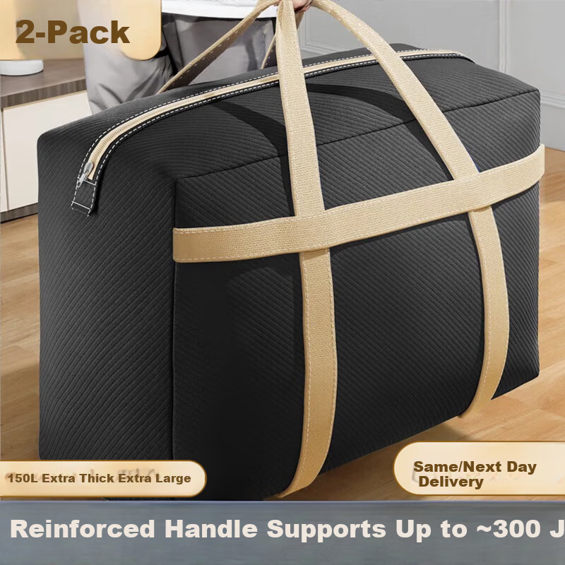 Angtu Moving Packing Bag Woven Bag for Quilt Clothes Storage Large Capacity Snake Skin Luggage Bag
