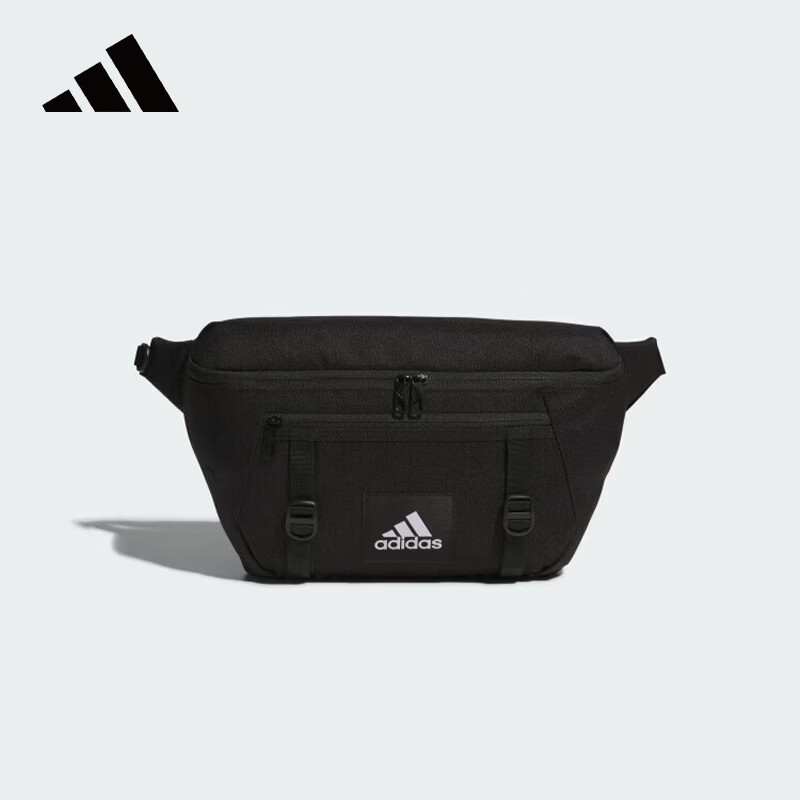 Adidas Waist Bag Unisex Portable Adjustable Strap Chest Bag Outdoor Convenient Sports Bag