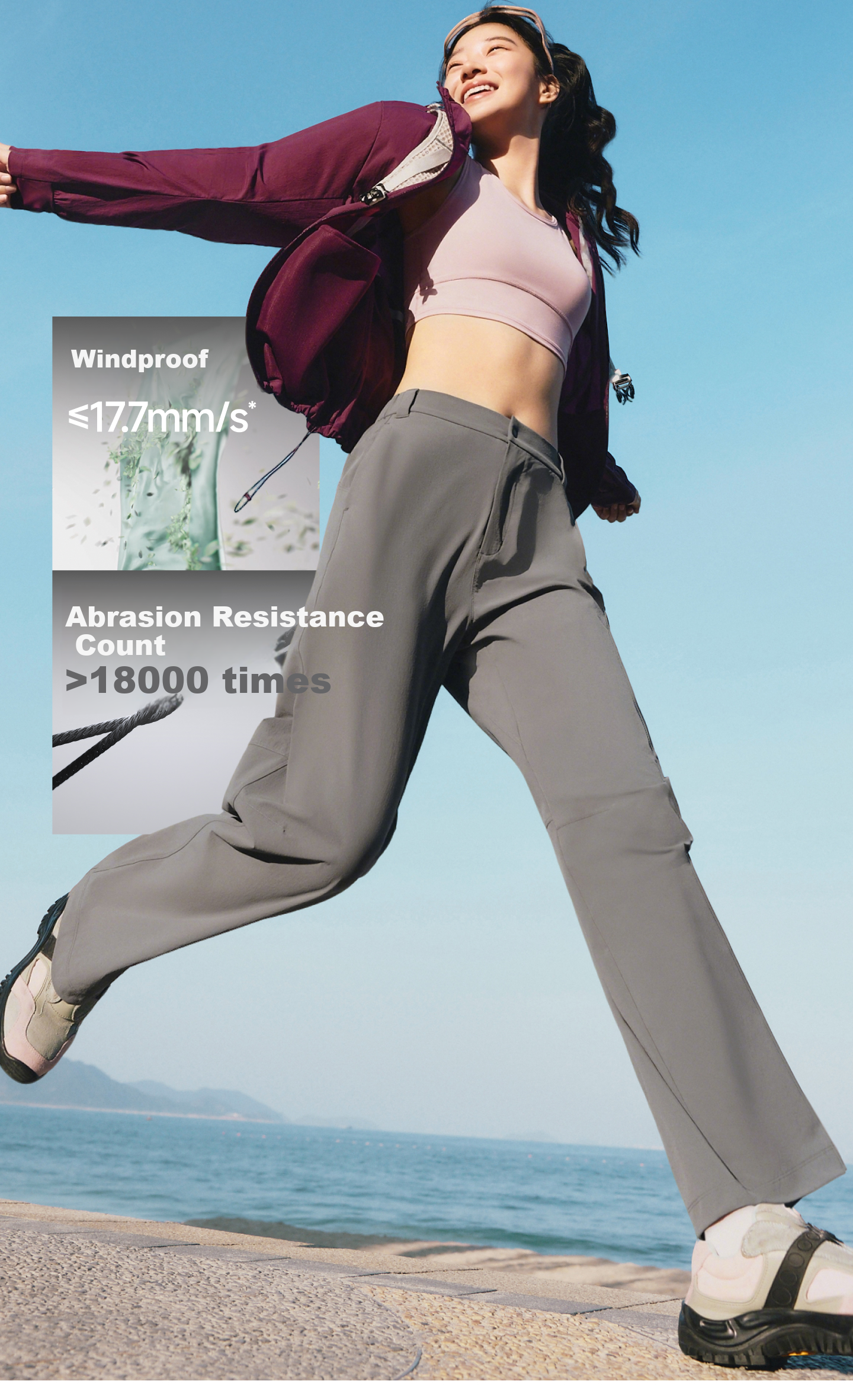 Beneunder Quick-Dry Cargo Straight-Leg Pants, Women's Sports Casual Trousers, Commuter Sun Protection Pants DS012, Spring/summer 2026 New Style 14