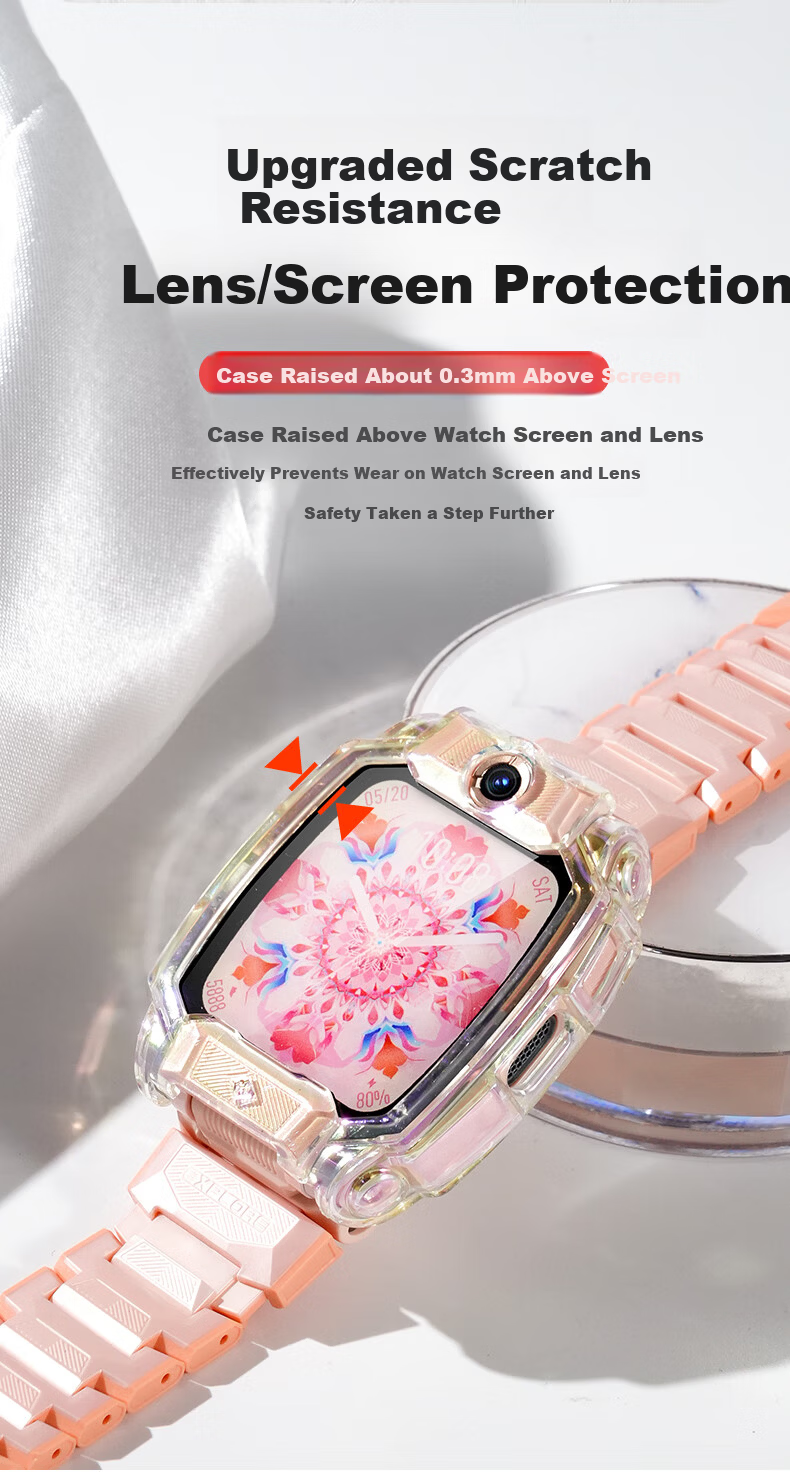 LANGLING New Colorful Protective Case for Xiaotiancai Z11 Kids Phone Watch, Full-Cover Shockproof Slim TPU Case for Boys and Girls 8