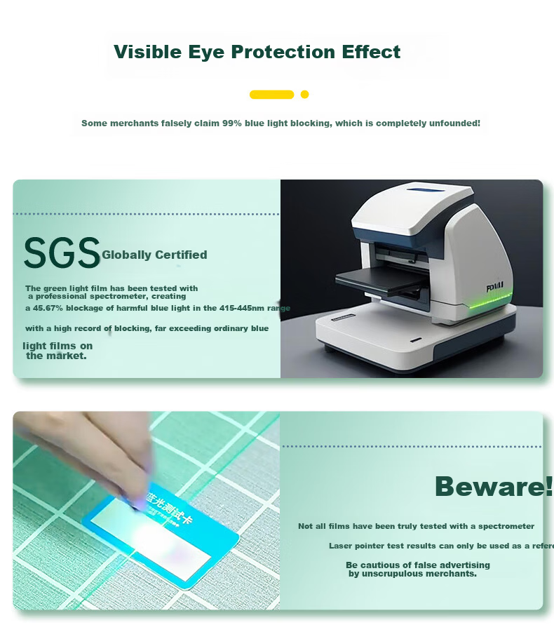 Youpin Anti-Blue Light Screen Protector for Monitor and Laptop, Radiation Shield Eye Protection Blue Light Filter Film, Acrylic Hanging Cover, 13.3 Inch 16:10 9