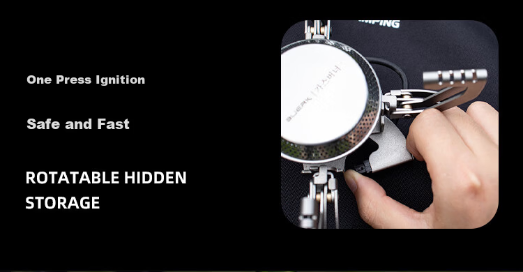 BUERK New Infrared Portable Foldable Split Cassette Stove Windproof Explosion-Proof Outdoor Camping Tea Cooking Gas Burner 5