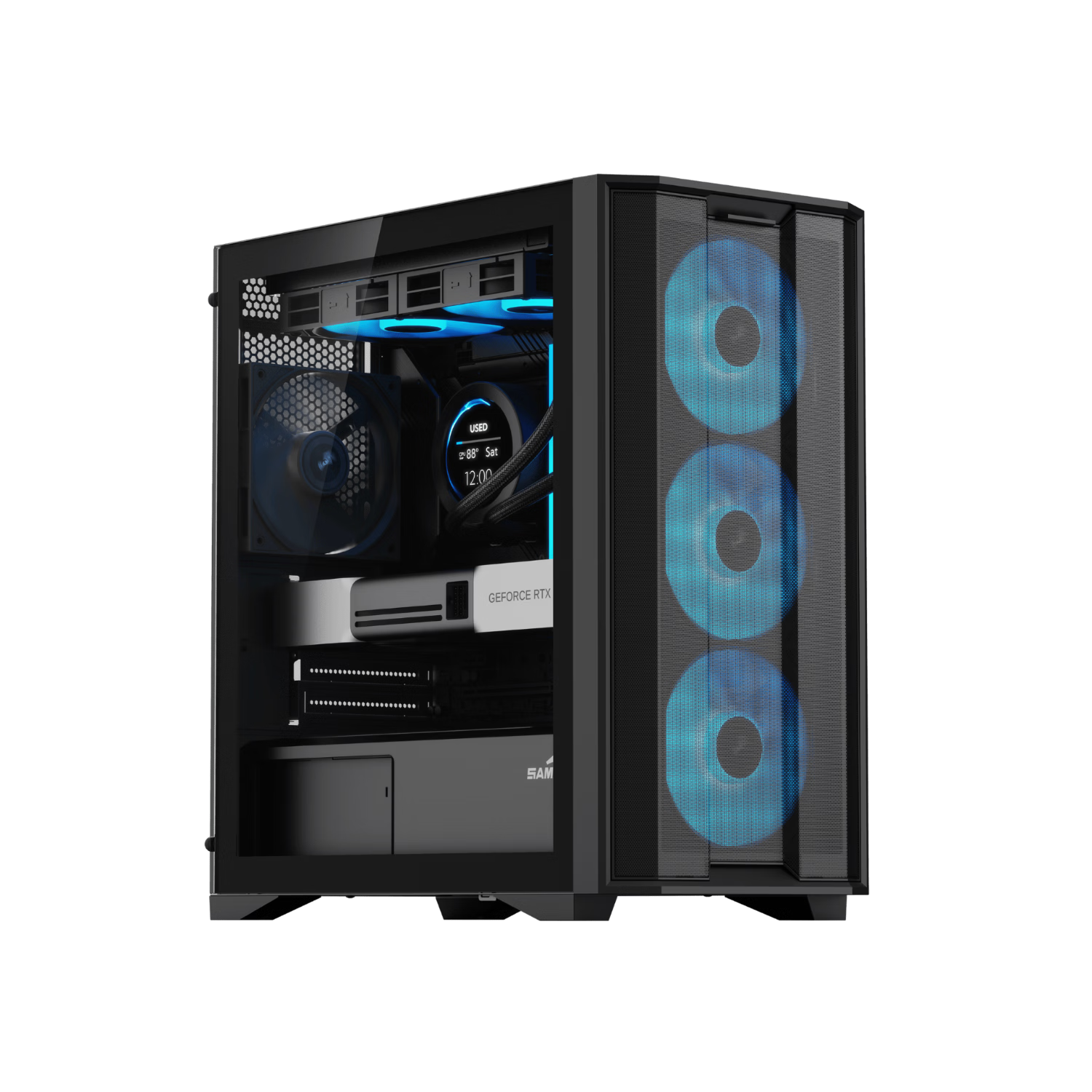 SAMA Fresh Air M2 Standard Edition Black mATX Desktop PC Case Front Mesh Cooling/Standard 12CM Fan/240mm Water Cooling Support