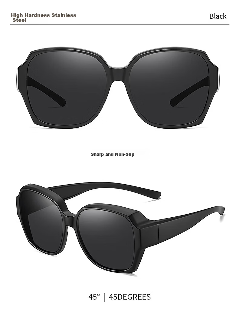 LESCA LUNETIER Polarized Clip-On Sunglasses for Women UV Protection Driving - Upgraded Polarized Brown Frame with Brown Lenses 15