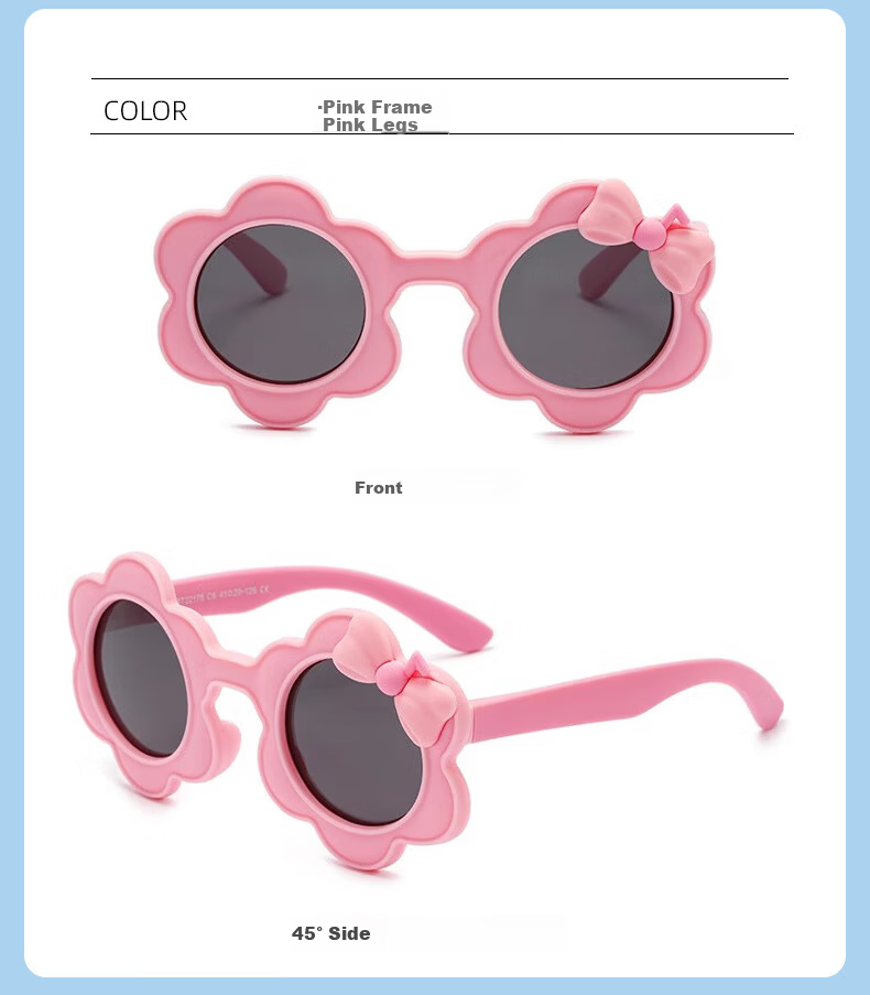 40,000 KM Kids Polarized UV Protection Sunglasses Foldable Fashionable Boys Girls Baby Sun Glasses Back to School 5
