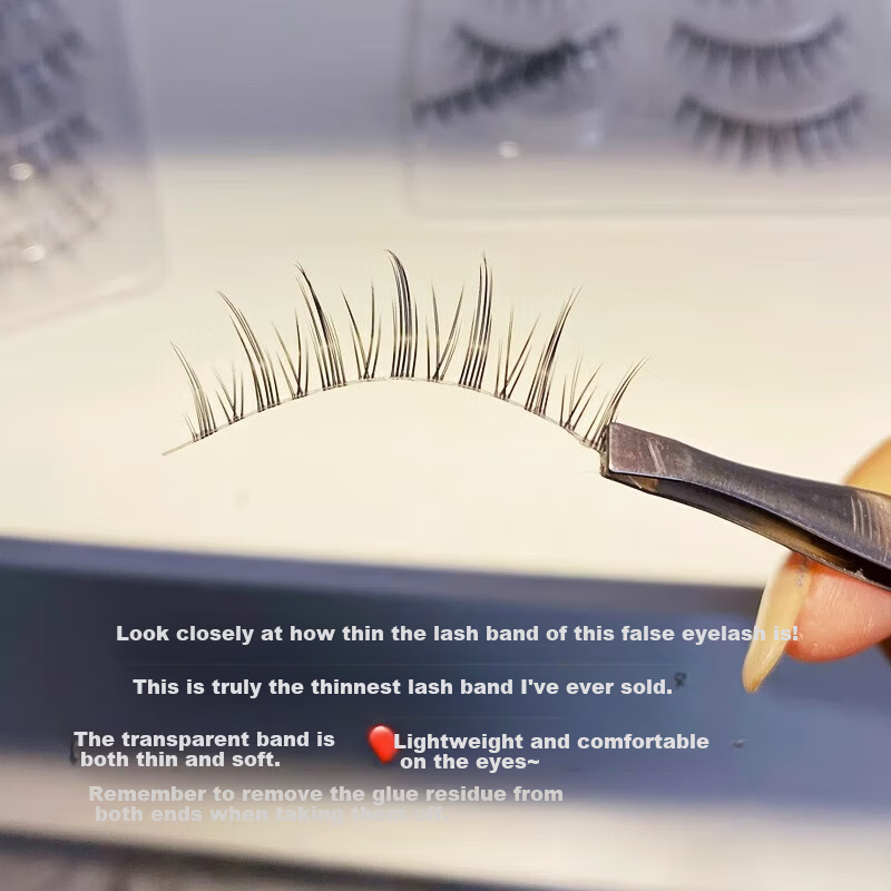 Mengjie Shangpin Cat Paw False Eyelashes Natural Realistic Glue-Free Eyelashes for Women 55
