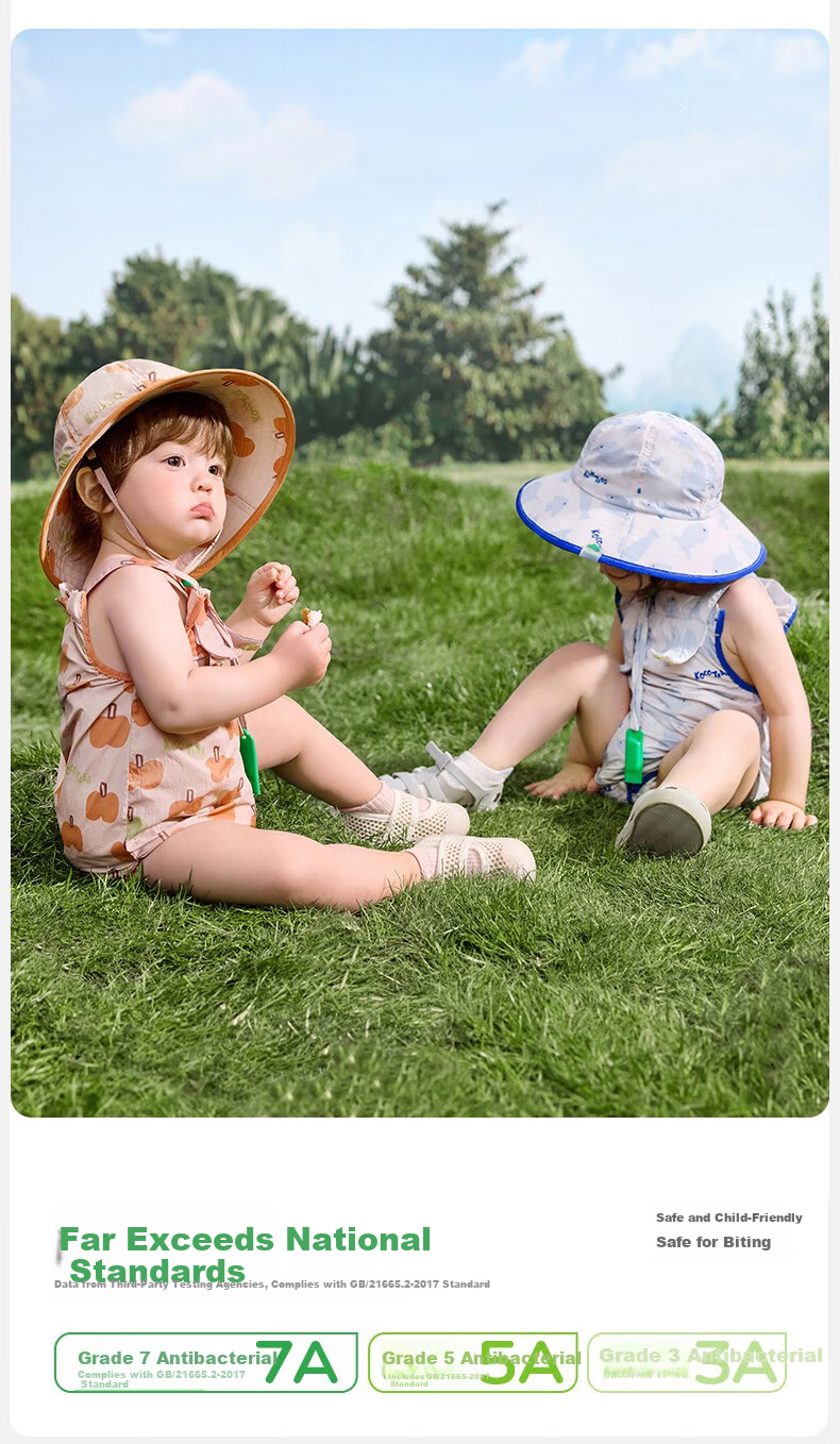 Kocotree KK Tree Kids Sun Hat Large Brim Boys Girls Baby Sunshade Printed Fashion Bucket Hat 22