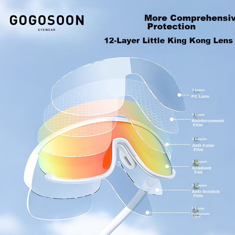 GOGOSOON Kids Snow Goggles Outdoor Sports Windproof Snowproof UV Protection Sunglasses Cycling Ski Glasses