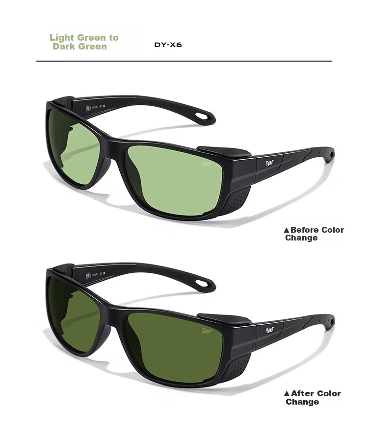 Bertha Fishing Sunglasses Polarized Outdoor Professional Anti-Glare Men Underwater Visible 3M Drift Watching Glasses 27