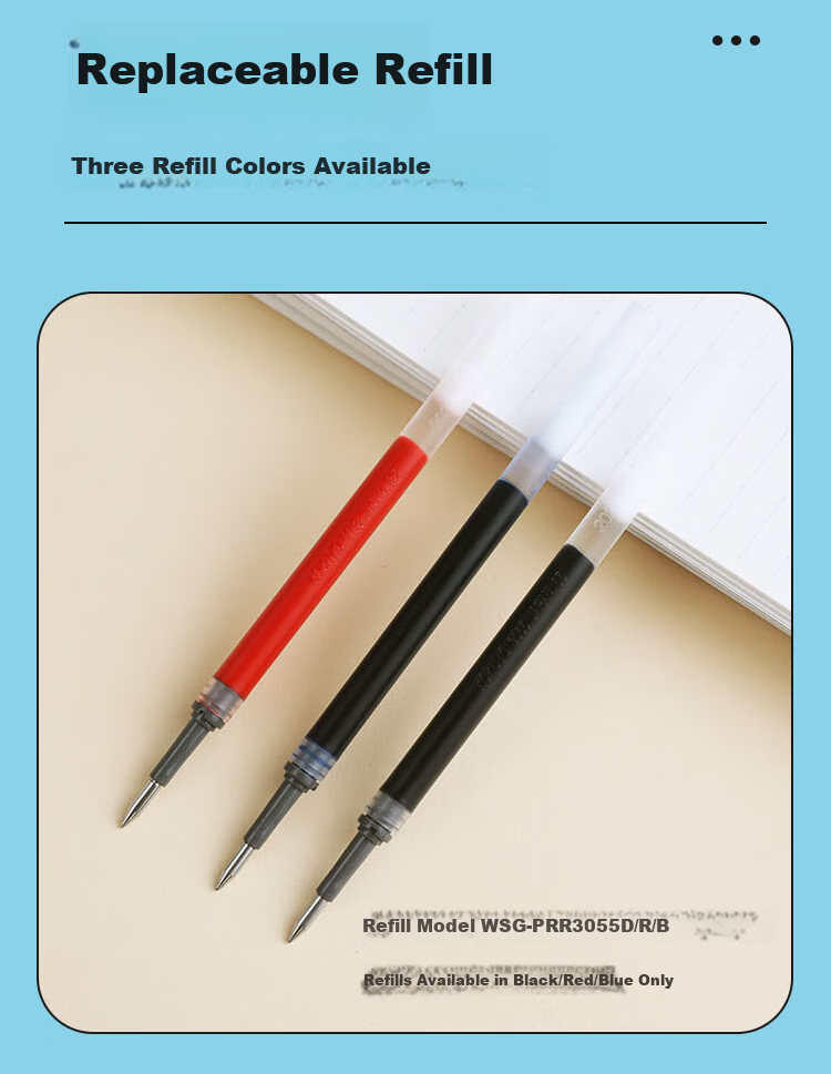 KOKUYO Cawsuyou 0.5mm Black Ink ViviDRY Retractable Gel Pen, Signing Pen, Exam Pen, Blue, 1 Piece WSG-PRB3065B 8