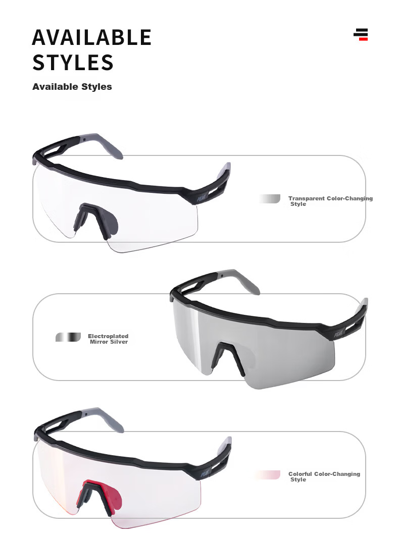 Peak Cycling Glasses Day and Night Use Professional Windproof Sandproof Goggles Outdoor Sports Riding Gear for Men and Women 3
