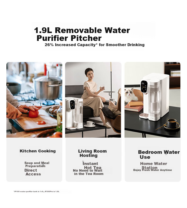 YIMI Desktop RO Water Purifier Home Use Mineral-Rich Instant Heating Direct Drinking Machine IP300 12