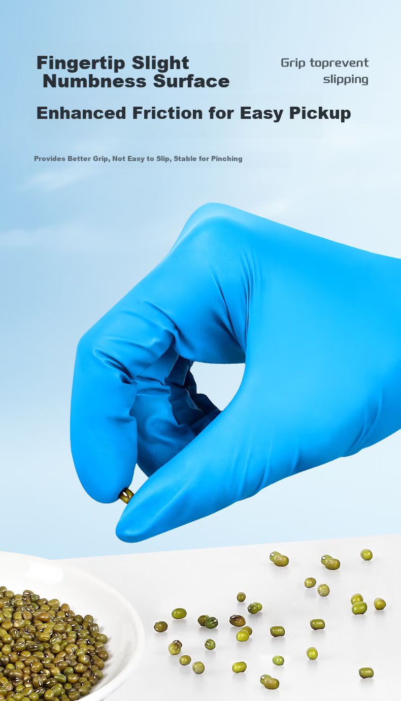 WorkSure Disposable Nitrile Gloves Waterproof Cleaning Mechanical Factory Thickened Durable Extended Laboratory Industrial OWSWNL6.5g 12-inch 100pcs/Box L 9