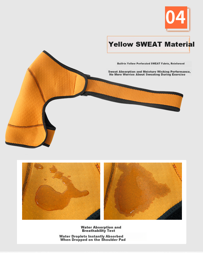 NAILEKESI N Sports Shoulder Support Shoulder Periarthritis Protective Sleeve Injury Fixation Adjustable Breathable Compression Brace for Fitness Training 8