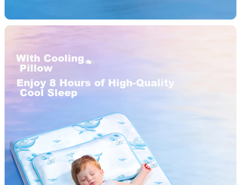 Beitaisi Children's Pillow, Summer Breathable Baby Ice Silk Cool Pillow, for Ages 3-6, Infant Kindergarten Pillow, Cloud Slice Pillow, Mushroom Farm 33
