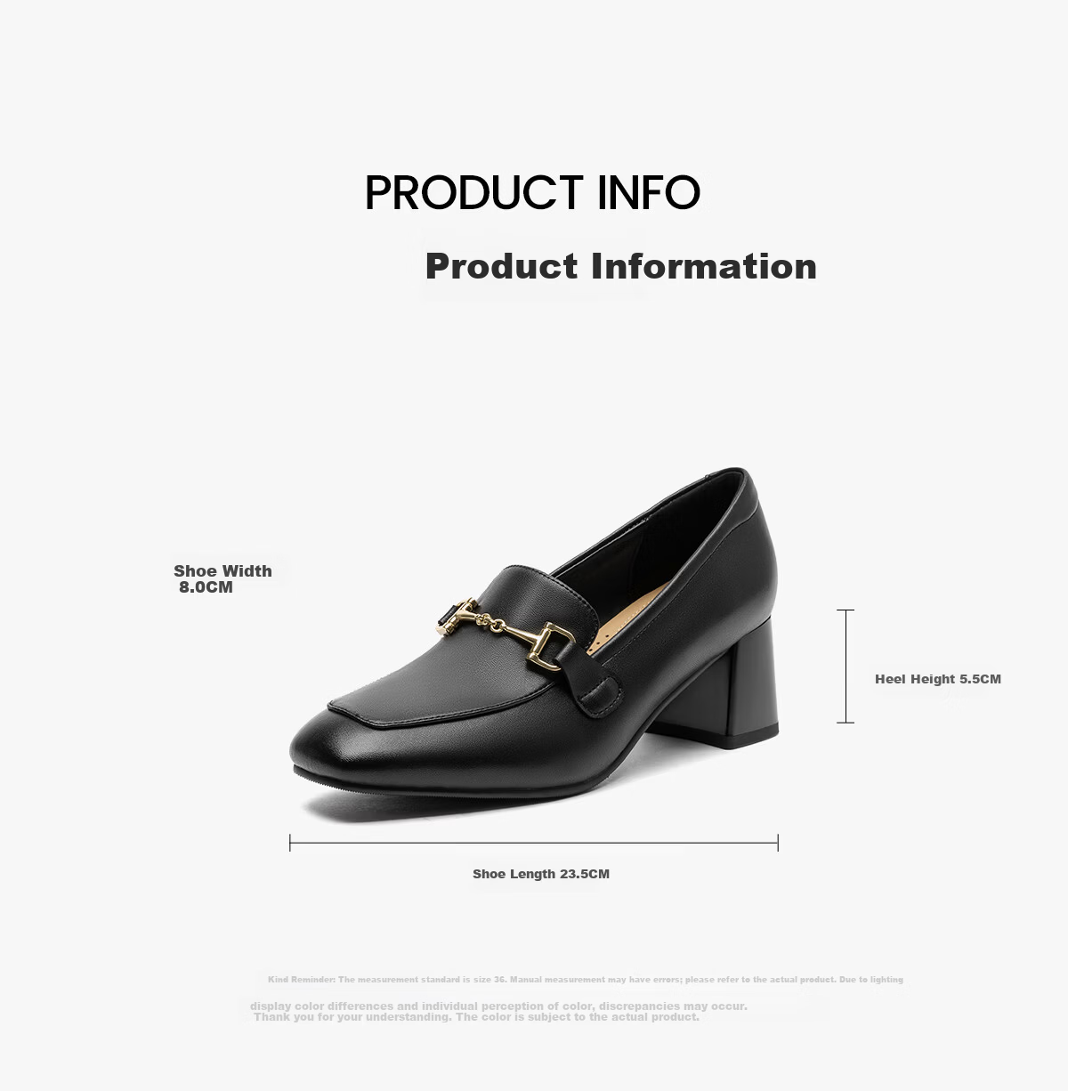 Red Dragonfly Mary Jane Women's Spring 2026 Chunky Heel Commuter Leather Loafers High Heels WFB16049 Off-White Size 37 2