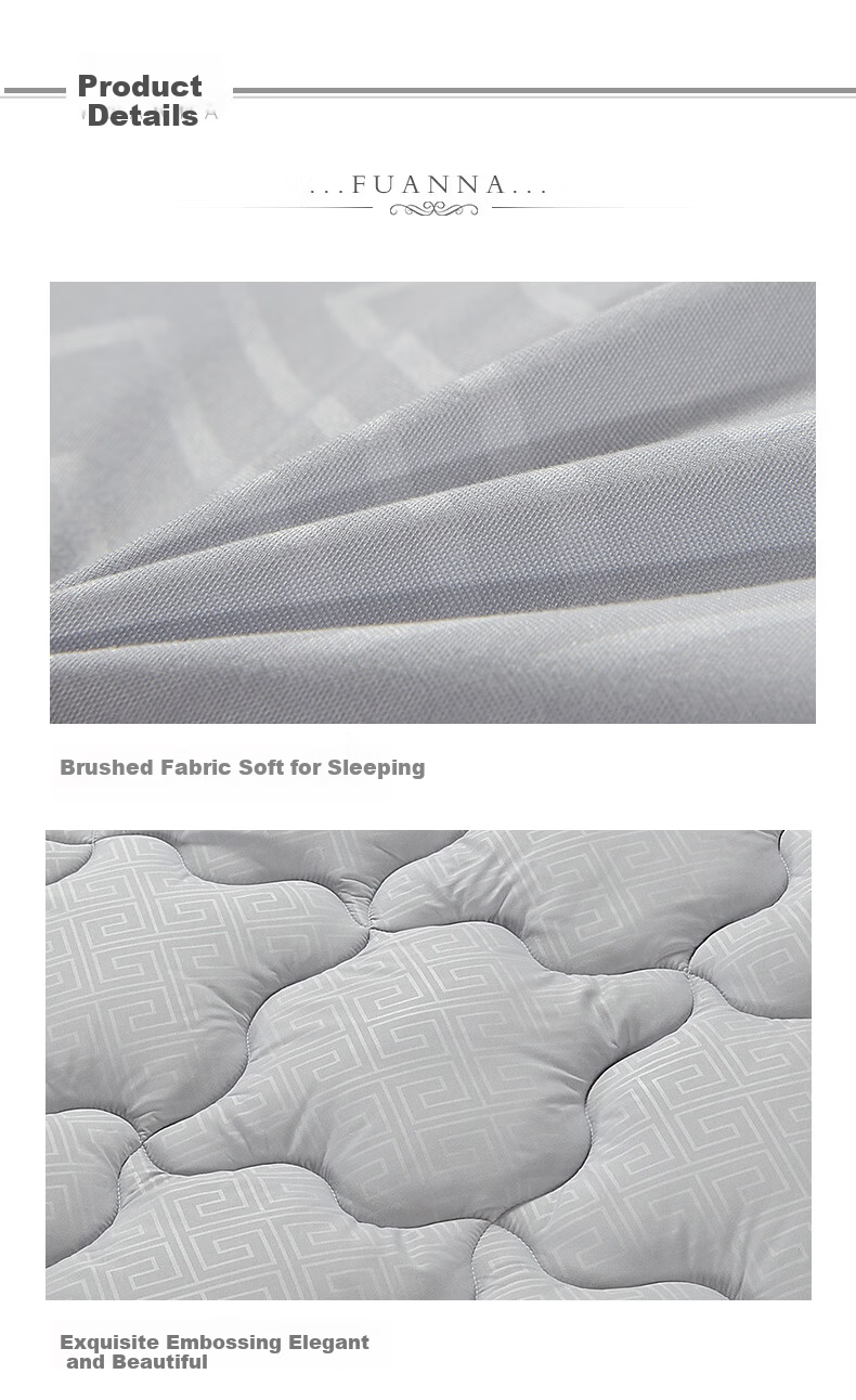 Fuanna Mattress Protector Non-Slip Thickened Washable Mattress Pad Single Tatami Mat 120x200cm 12