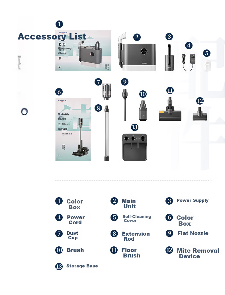 Donlim [8% Off for Top Streamers] Multifunctional Cleaning Machine with Strong Suction for Home Use, Self-Cleaning DL-6940 Dabu 3901 Wireless Upgraded Versio 22