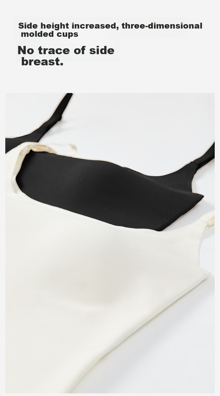 JOAE Women's Slim Fit Small Camisole with Built-in Padded Bra, Sleeveless Sexy Backless Innerwear Top 9