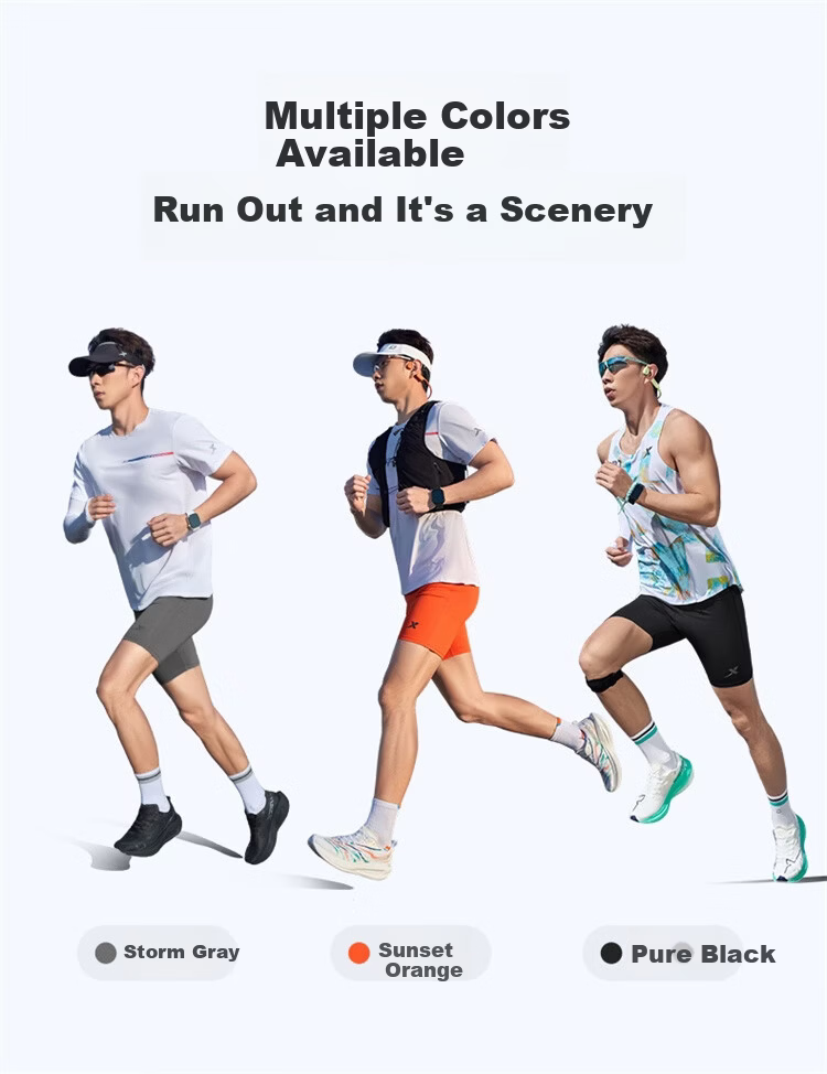 Xtep Men's Compression Running Shorts Breathable Quick-Dry Sports Tights Outdoor Training Pants 17