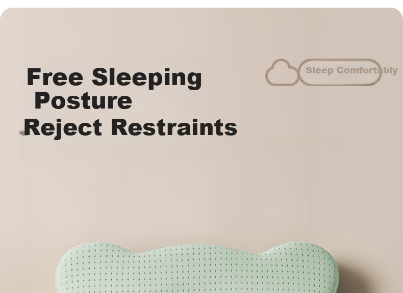 EVOCELER Baby Shaping Pillow Newborn Silicone Head Shaping Pillow 0-6-12 Months All-Season Baby Pillow 12