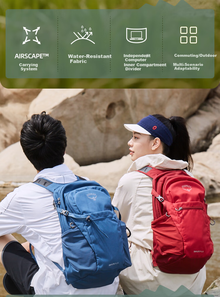 OSPREY Daylite 13L Daylight Small Eagle Backpack Outdoor Travel Commuting Multifunctional School Bag Dark Blue O/S 4