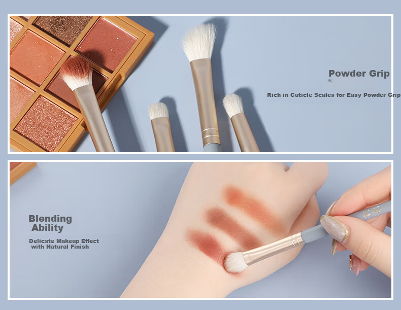 Huayang Makeup Brush Set of 14 Pieces, Cangzhou Makeup Brushes, Eyeshadow Brushes, Blush Brushes, Powder Brushes, Contour Brushes for May Day Outings 9
