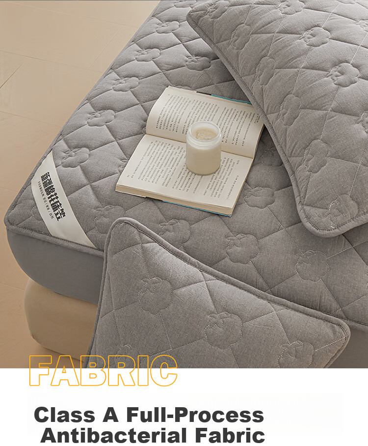 Hodo Class A 100% Xinjiang Cotton Pure Cotton Fitted Sheet 1.5x2m Mattress Protector Winter Quilted Bed Cover Elegant Gray 4