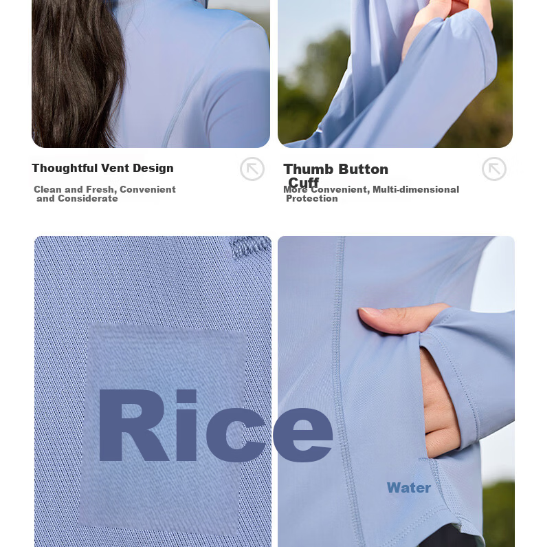361° Women's Sunscreen Jacket Spring Summer UPF100+ UV Protection Slim Outdoor Sports Coat 662624606-5 10