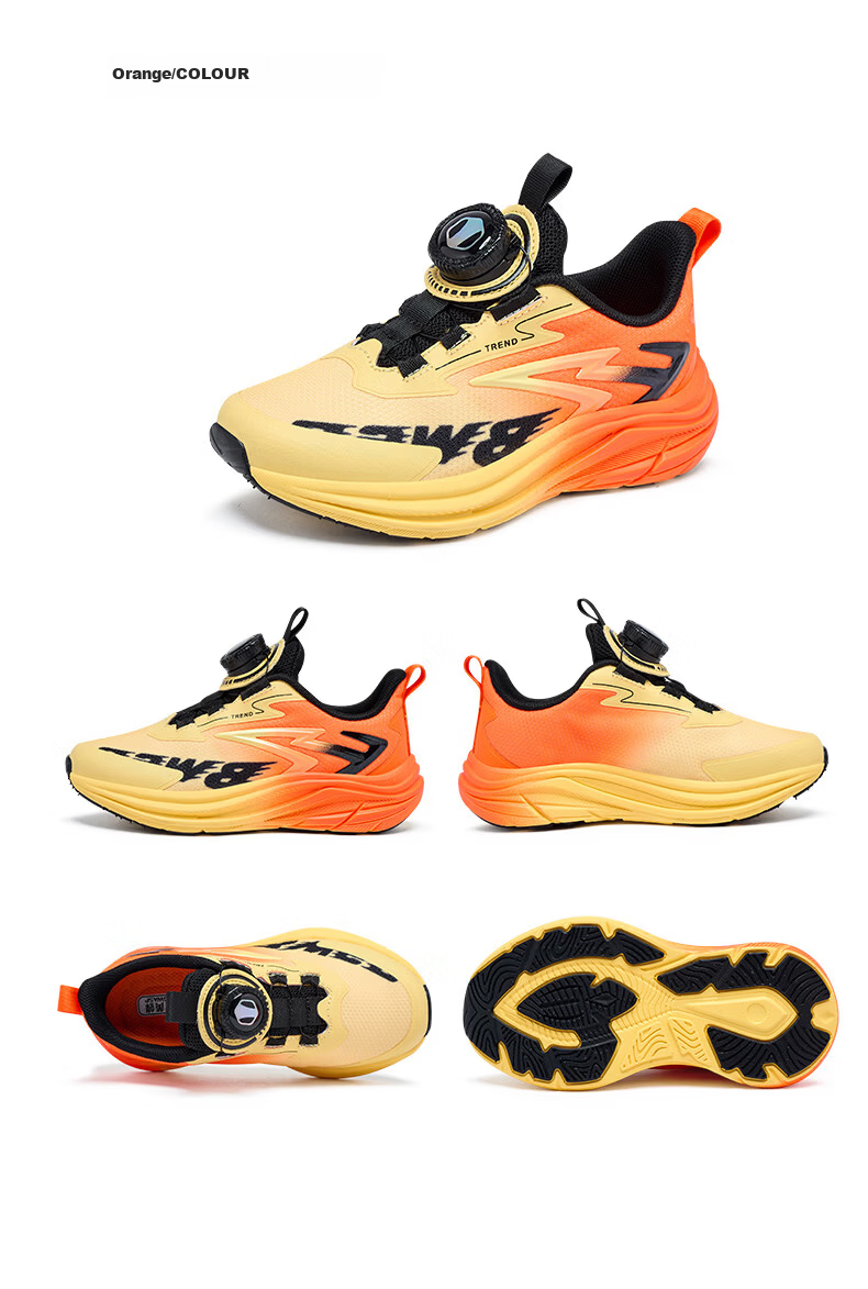 BIG WASP Boys' Running Shoes Spring 2026 New Children's Sports Shoes D112611592W Dark Blue Moon (Single Mesh) 10